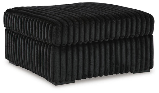 Midnight-Madness Oversized Accent Ottoman - Home Furniture And More (Brentwood, MD)