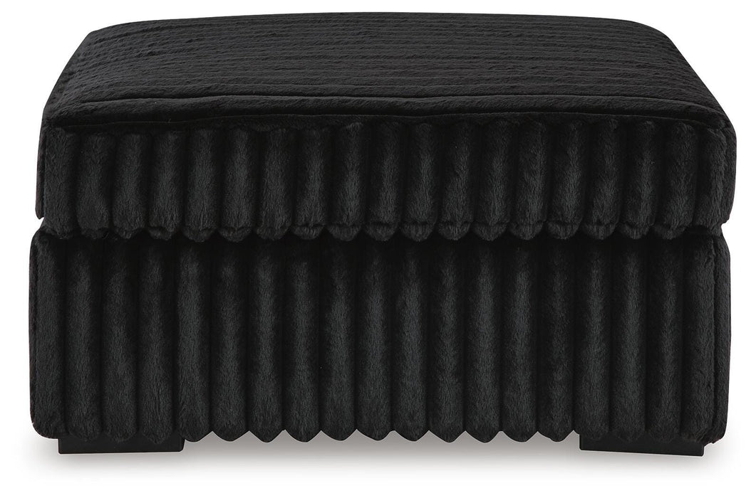 Midnight-Madness Oversized Accent Ottoman - Home Furniture And More (Brentwood, MD)