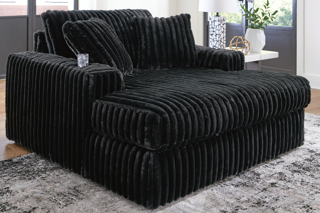 Midnight-Madness Oversized Chaise - Home Furniture And More (Brentwood, MD)