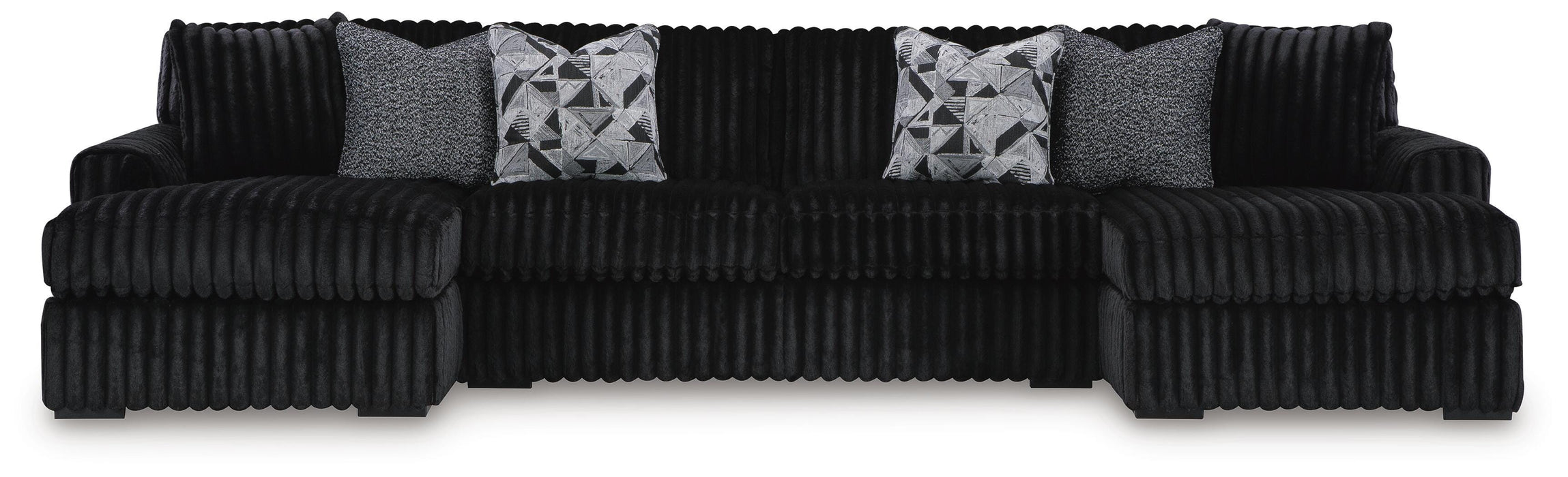 Midnight-Madness Sectional with Chaise - Home Furniture And More (Brentwood, MD)