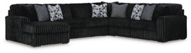 Midnight-Madness Sectional with Chaise - Home Furniture And More (Brentwood, MD)