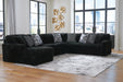 Midnight-Madness Sectional with Chaise - Home Furniture And More (Brentwood, MD)