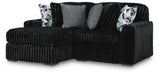 Midnight-Madness Sectional with Chaise - Home Furniture And More (Brentwood, MD)
