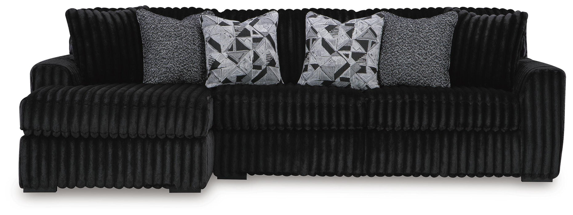 Midnight-Madness Sectional Sofa with Chaise - Home Furniture And More (Brentwood, MD)