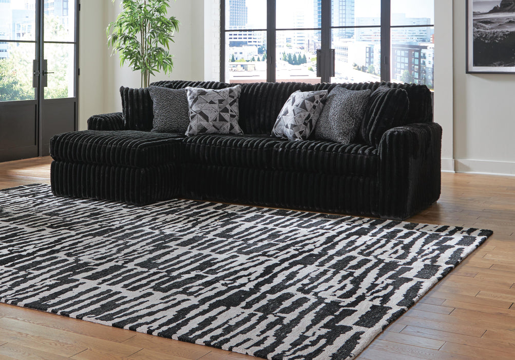 Midnight-Madness Sectional Sofa with Chaise - Home Furniture And More (Brentwood, MD)