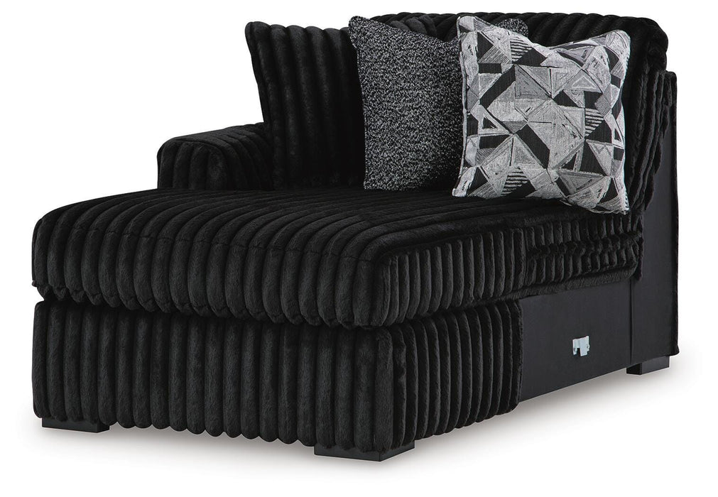 Midnight-Madness Sectional Sofa with Chaise - Home Furniture And More (Brentwood, MD)