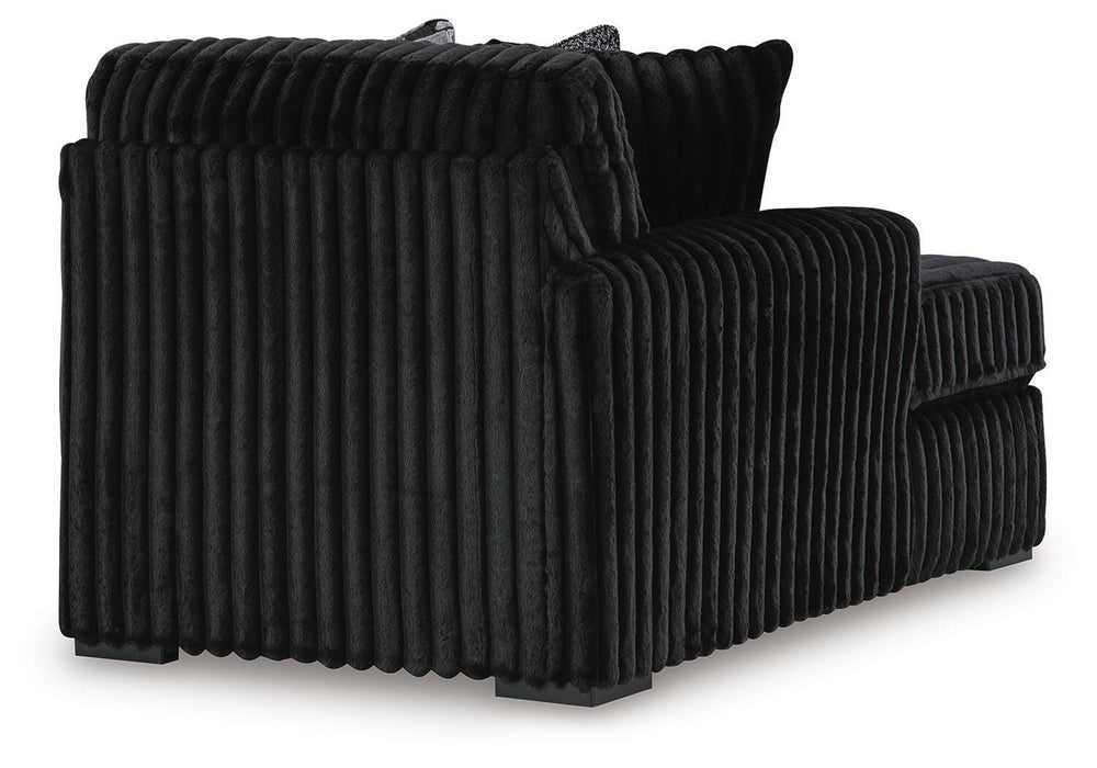 Midnight-Madness Sectional with Chaise - Home Furniture And More (Brentwood, MD)