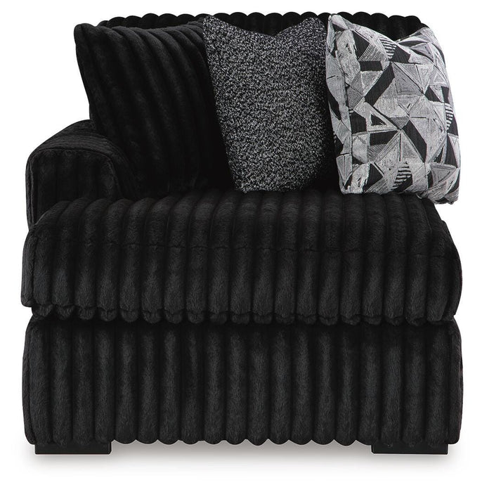 Midnight-Madness Sectional with Chaise - Home Furniture And More (Brentwood, MD)