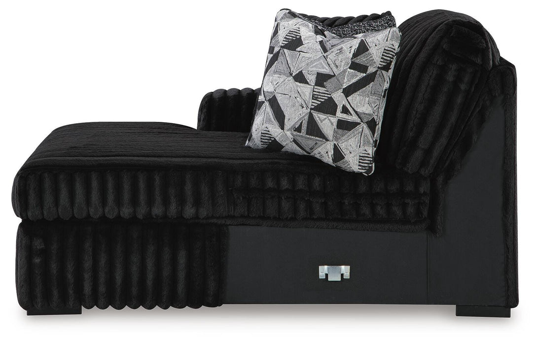 Midnight-Madness Sectional Sofa with Chaise - Home Furniture And More (Brentwood, MD)