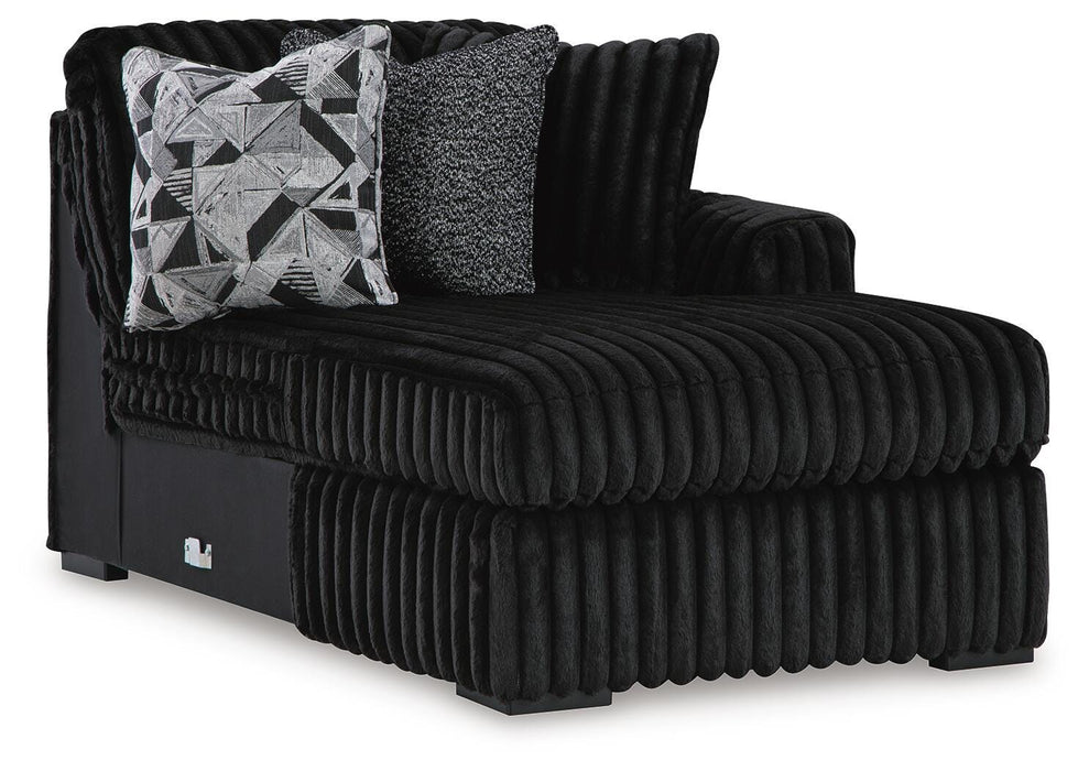 Midnight-Madness Sectional with Chaise - Home Furniture And More (Brentwood, MD)