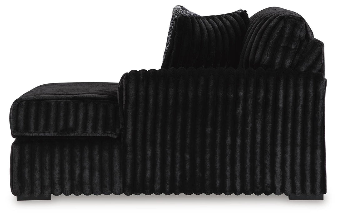 Midnight-Madness Sectional with Chaise - Home Furniture And More (Brentwood, MD)