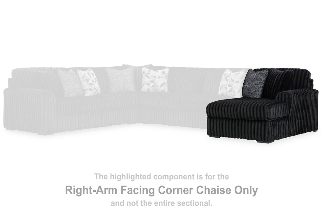 Midnight-Madness Sectional Sofa with Chaise - Home Furniture And More (Brentwood, MD)