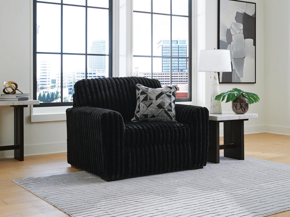Midnight-Madness Oversized Chair - Home Furniture And More (Brentwood, MD)