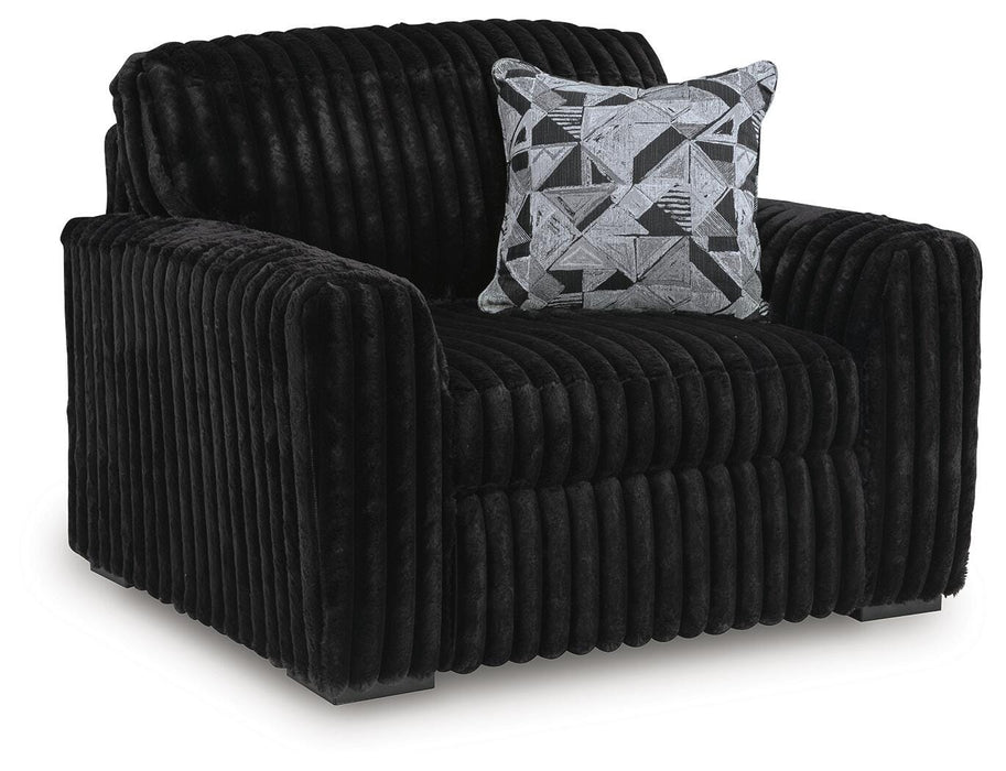 Midnight-Madness Oversized Chair - Home Furniture And More (Brentwood, MD)