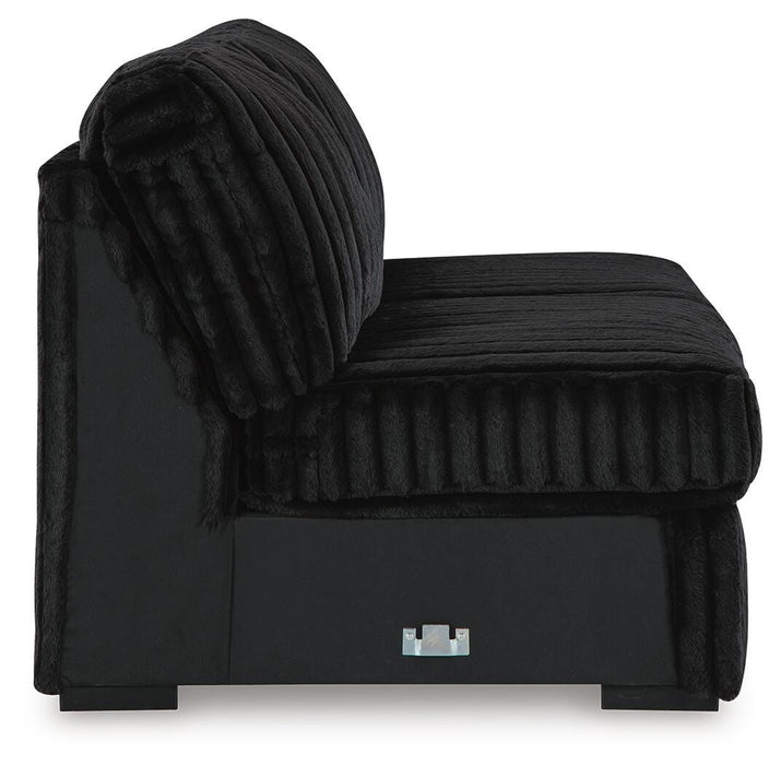 Midnight-Madness Sectional with Chaise - Home Furniture And More (Brentwood, MD)