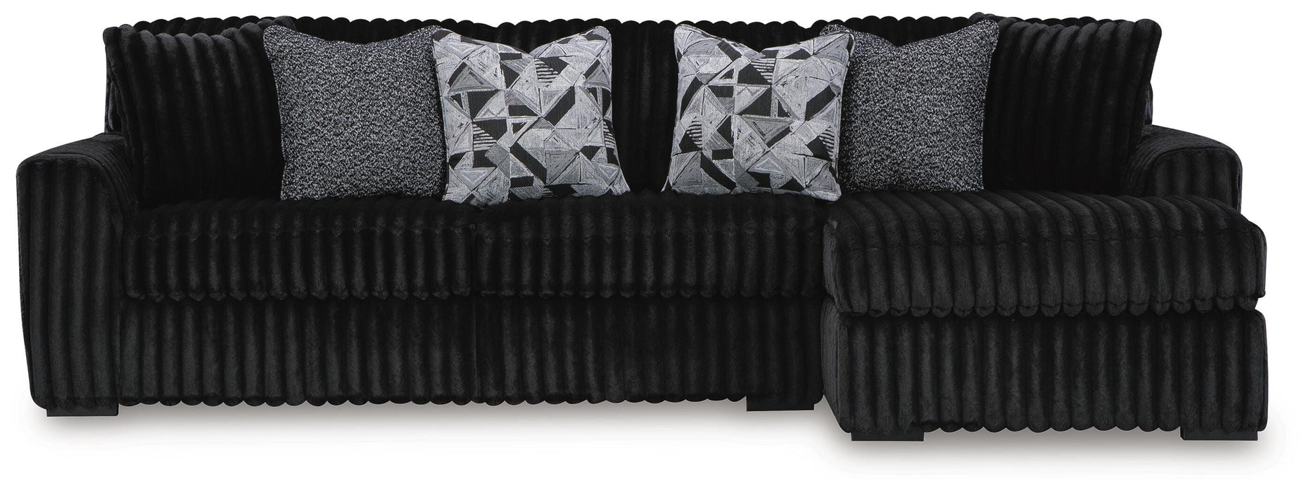 Midnight-Madness Sectional Sofa with Chaise - Home Furniture And More (Brentwood, MD)