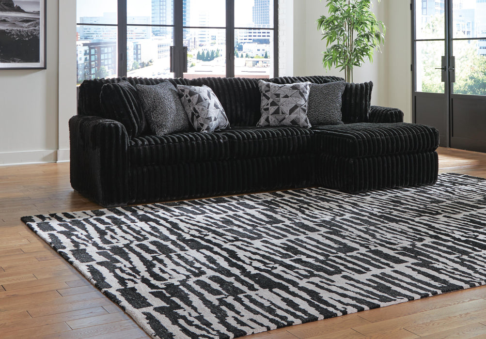 Midnight-Madness Sectional Sofa with Chaise - Home Furniture And More (Brentwood, MD)