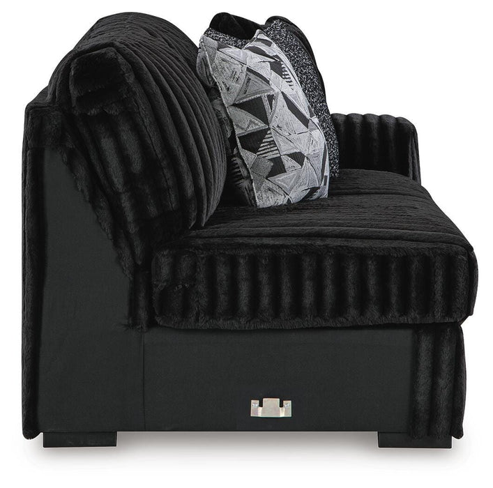 Midnight-Madness Sectional with Chaise - Home Furniture And More (Brentwood, MD)
