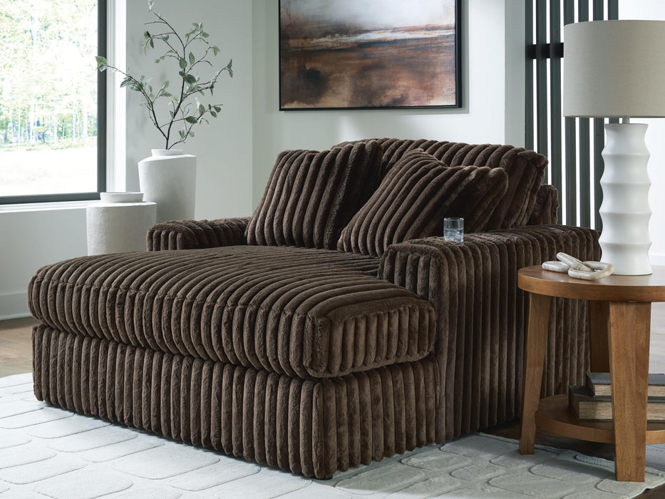 Midnight-Madness Oversized Chaise - Home Furniture And More (Brentwood, MD)