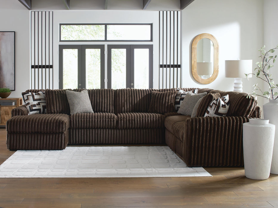 Midnight-Madness Sectional with Chaise - Home Furniture And More (Brentwood, MD)