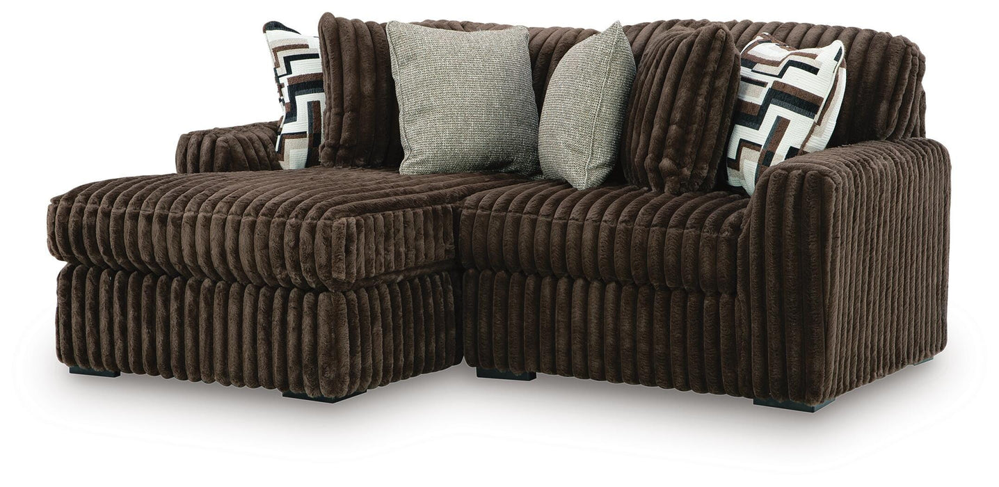 Midnight-Madness Sectional with Chaise - Home Furniture And More (Brentwood, MD)