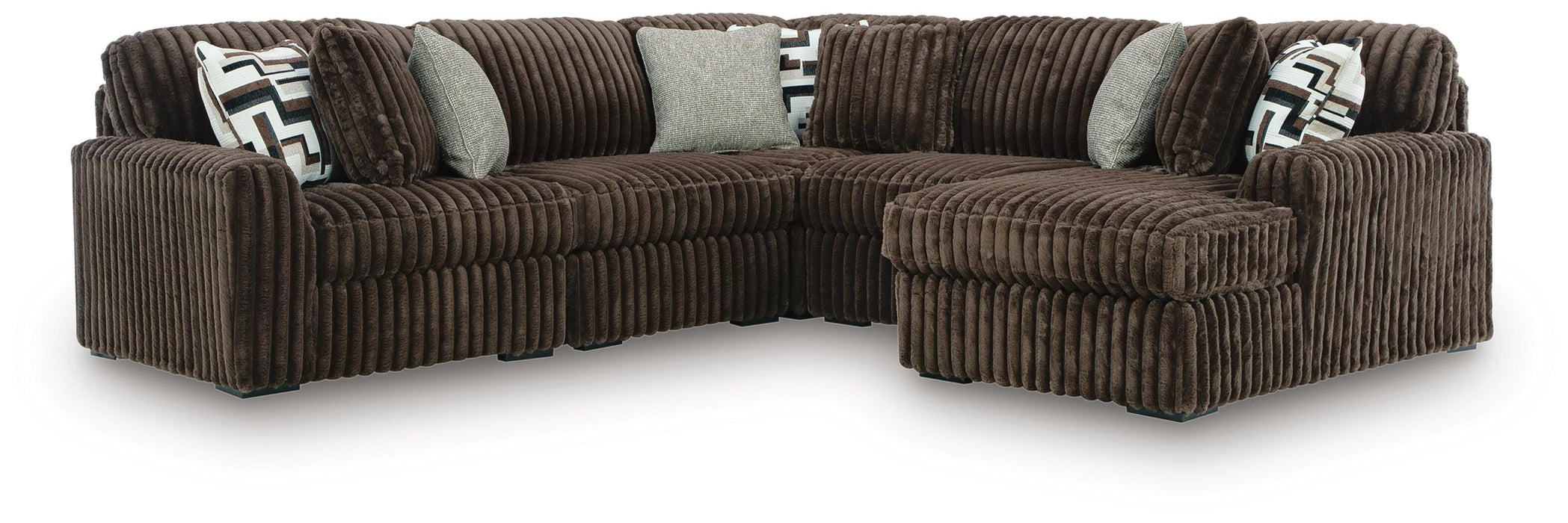 Midnight-Madness Sectional with Chaise - Home Furniture And More (Brentwood, MD)