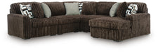 Midnight-Madness Sectional with Chaise - Home Furniture And More (Brentwood, MD)