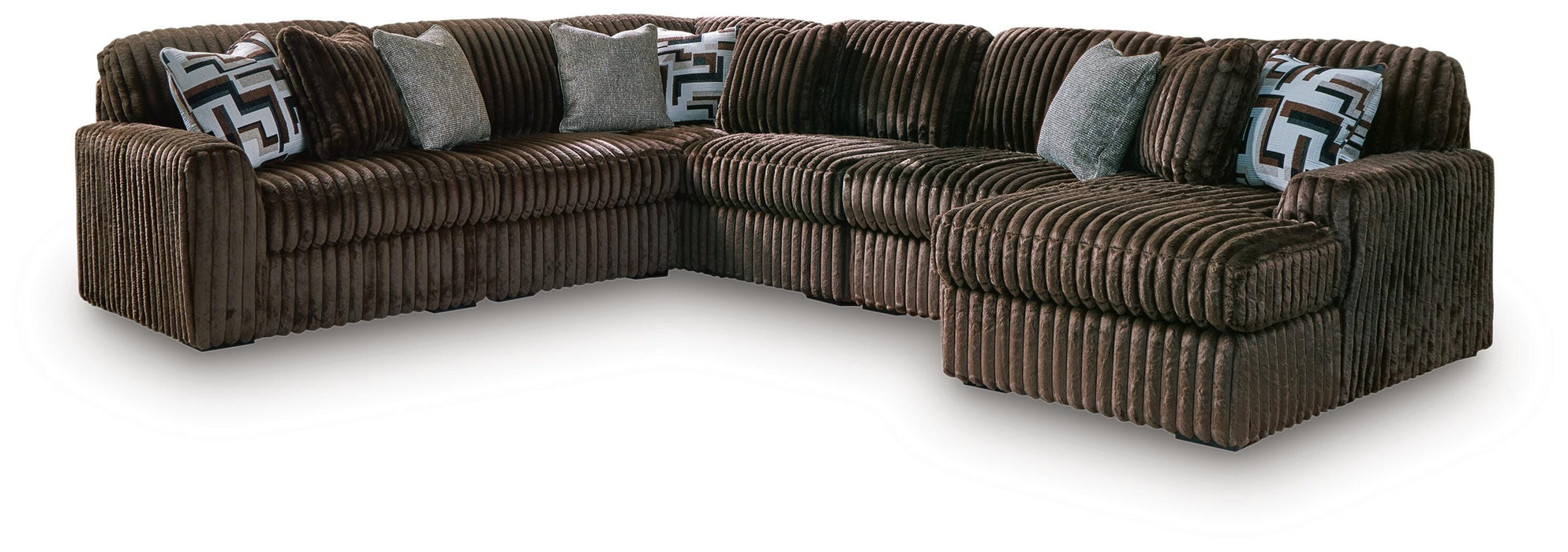 Midnight-Madness Sectional with Chaise - Home Furniture And More (Brentwood, MD)