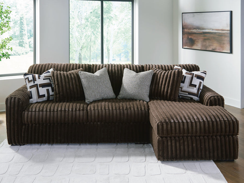 Midnight-Madness Sectional Sofa with Chaise - Home Furniture And More (Brentwood, MD)
