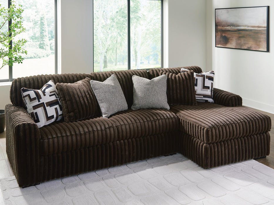 Midnight-Madness Sectional Sofa with Chaise - Home Furniture And More (Brentwood, MD)
