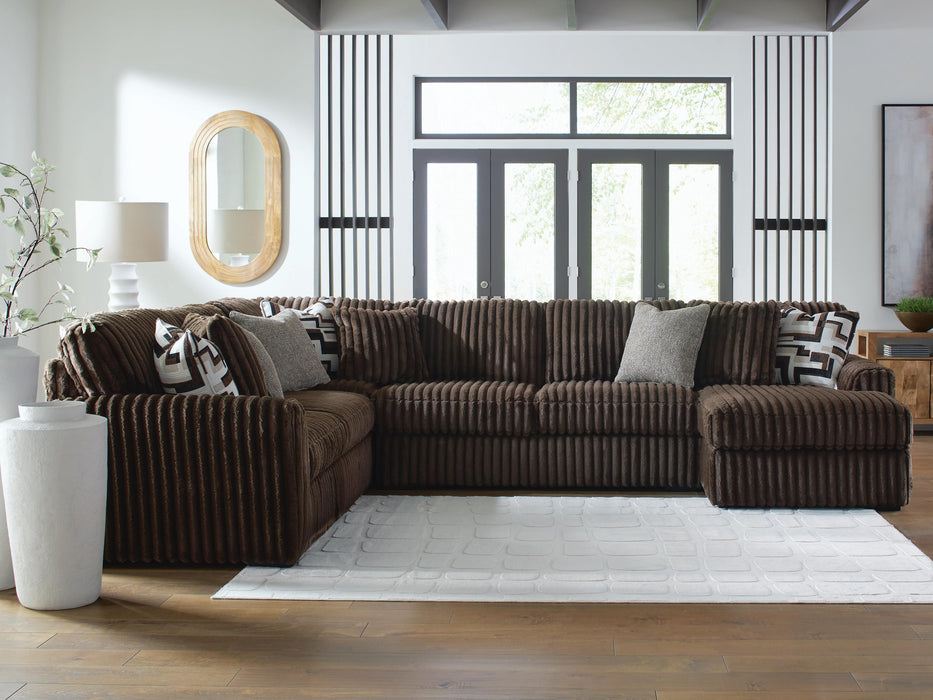 Midnight-Madness Sectional with Chaise - Home Furniture And More (Brentwood, MD)