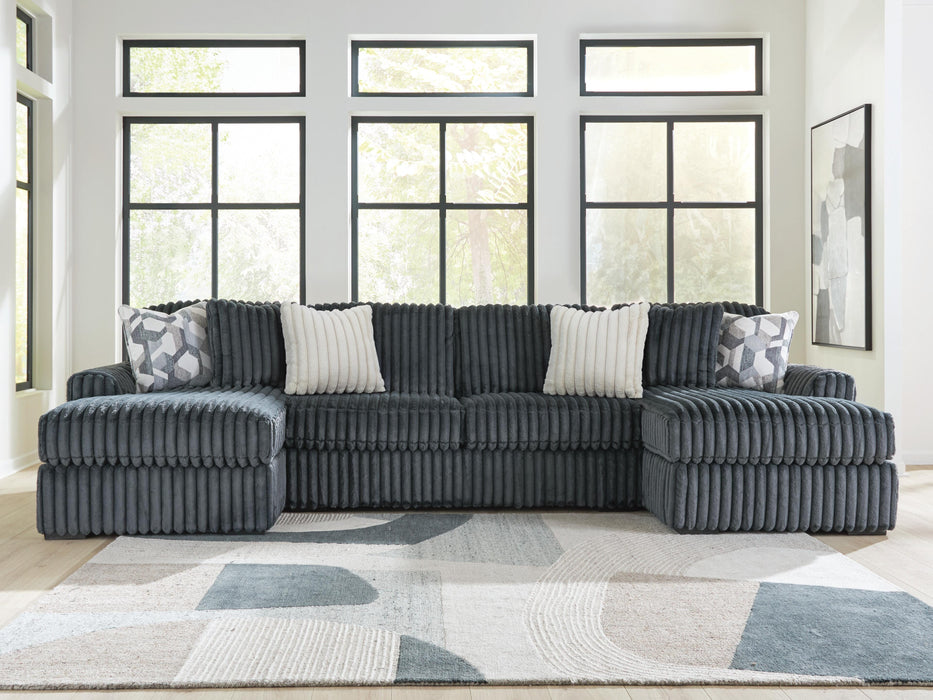 Midnight-Madness Sectional with Chaise - Home Furniture And More (Brentwood, MD)