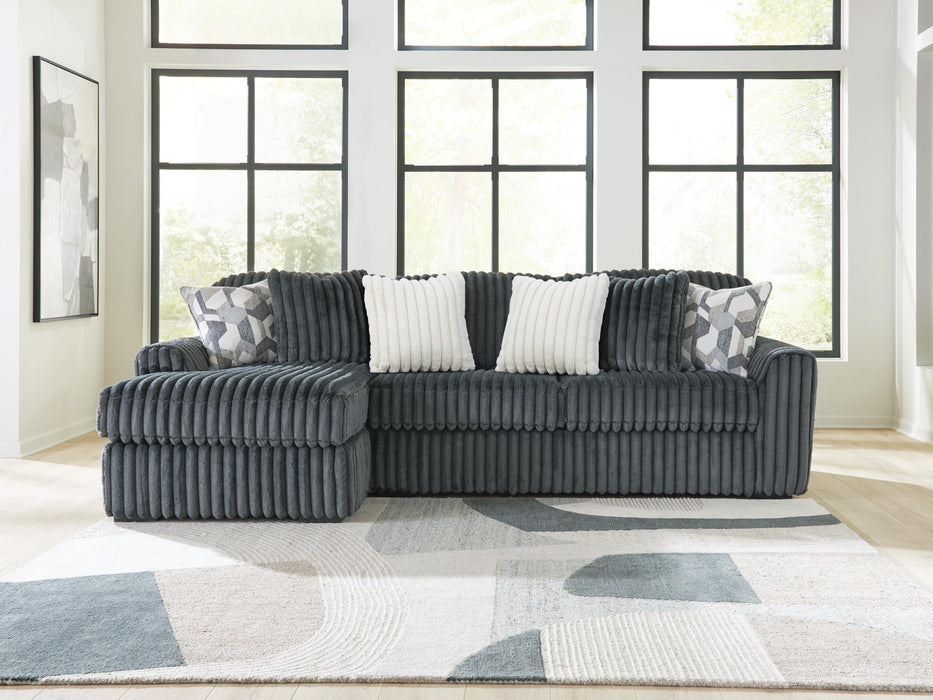Midnight-Madness Sectional Sofa with Chaise - Home Furniture And More (Brentwood, MD)