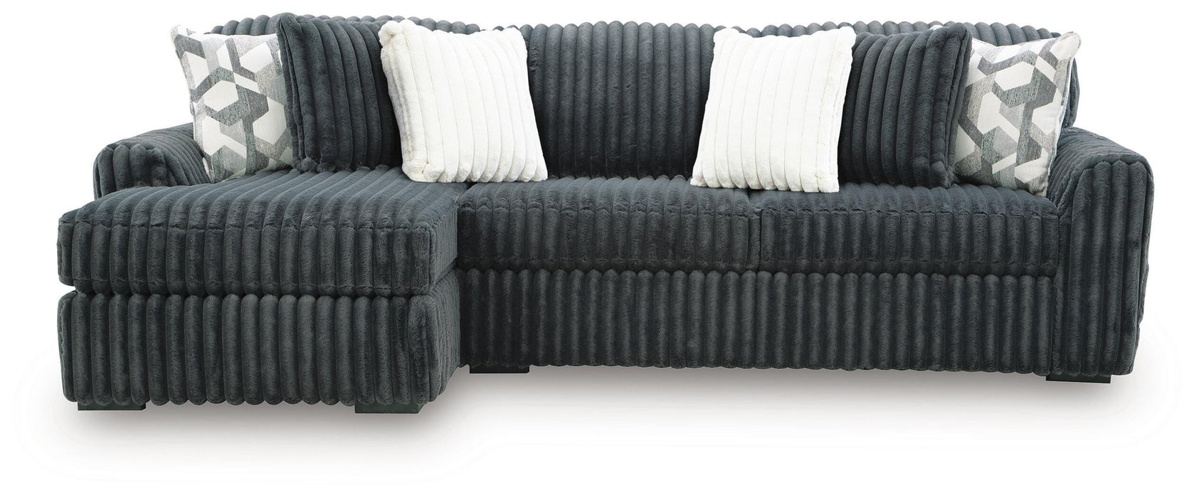 Midnight-Madness Sectional Sofa with Chaise - Home Furniture And More (Brentwood, MD)