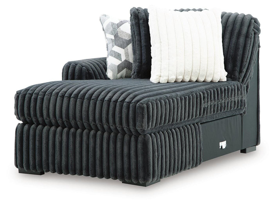 Midnight-Madness Sectional with Chaise - Home Furniture And More (Brentwood, MD)