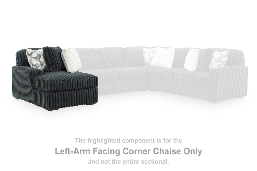Midnight-Madness Sectional Sofa with Chaise - Home Furniture And More (Brentwood, MD)
