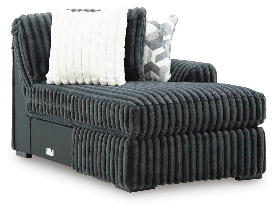 Midnight-Madness Sectional Sofa with Chaise - Home Furniture And More (Brentwood, MD)