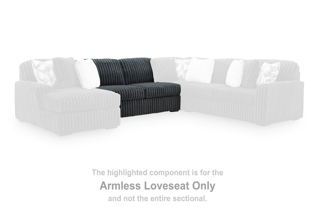 Midnight-Madness Sectional with Chaise - Home Furniture And More (Brentwood, MD)