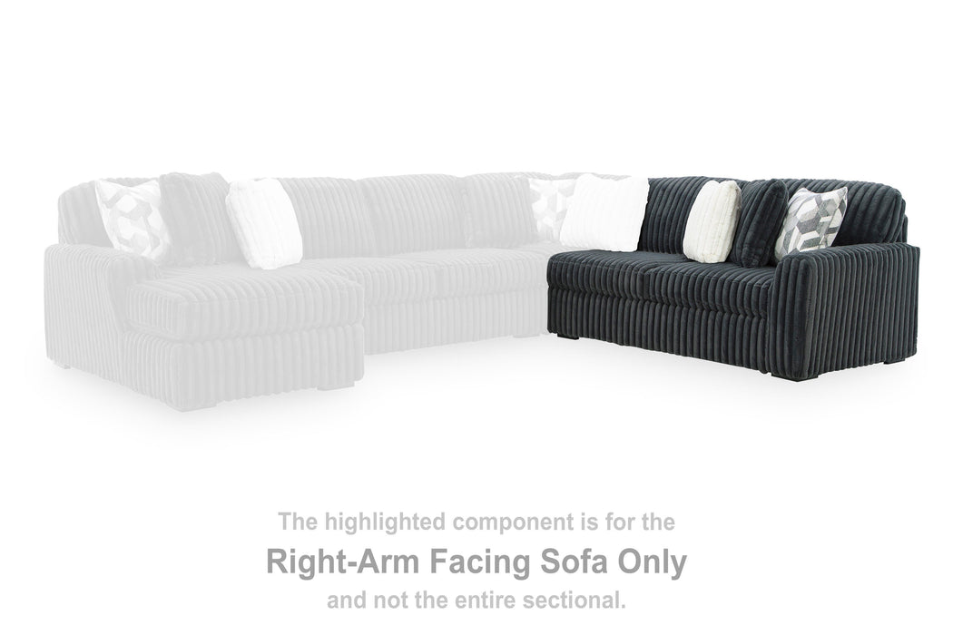 Midnight-Madness Sectional Sofa with Chaise - Home Furniture And More (Brentwood, MD)