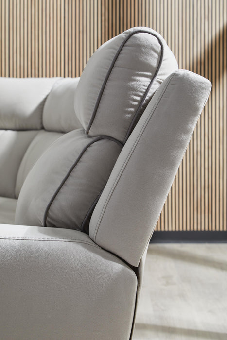 Social Pointe Reclining Sectional with Storage Console - Home Furniture And More (Brentwood, MD)