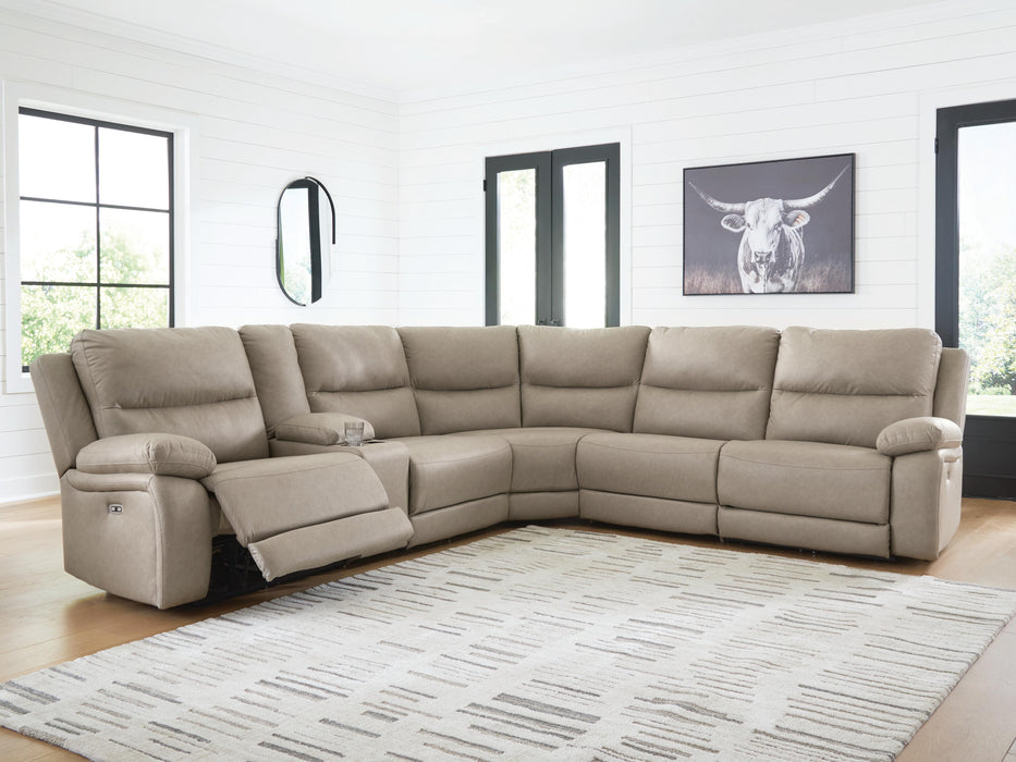 Narwhal Place Reclining Sectional with Storage Console - Home Furniture And More (Brentwood, MD)