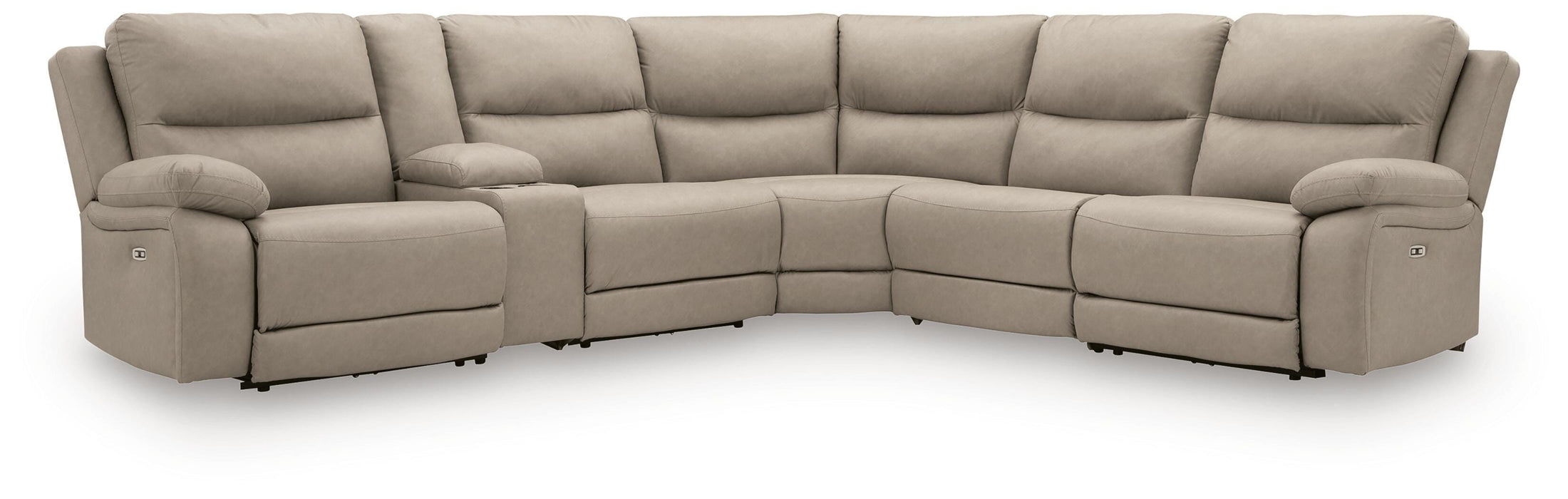 Narwhal Place Reclining Sectional with Storage Console - Home Furniture And More (Brentwood, MD)