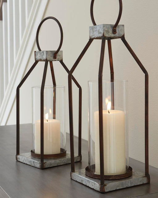 Diedrick Lantern (Set of 2) - Home Furniture And More (Brentwood, MD)