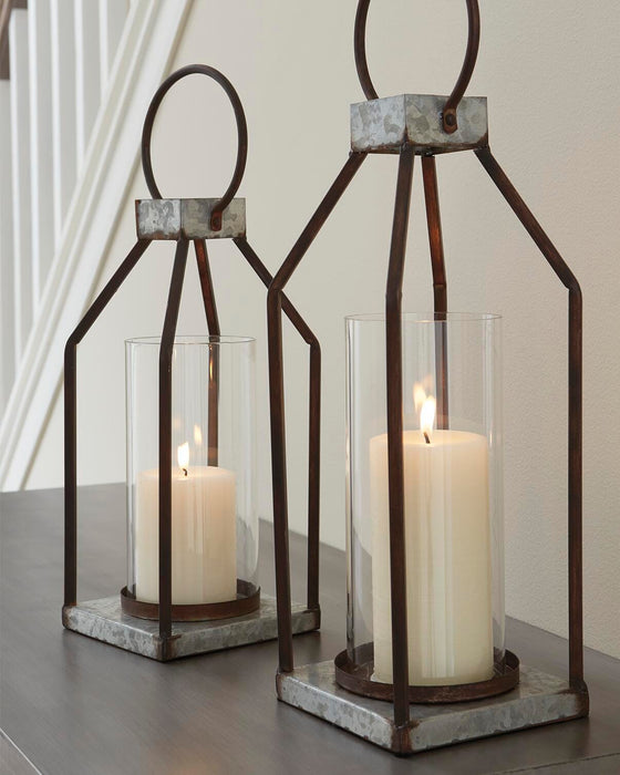 Diedrick Lantern (Set of 2) - Home Furniture And More (Brentwood, MD)