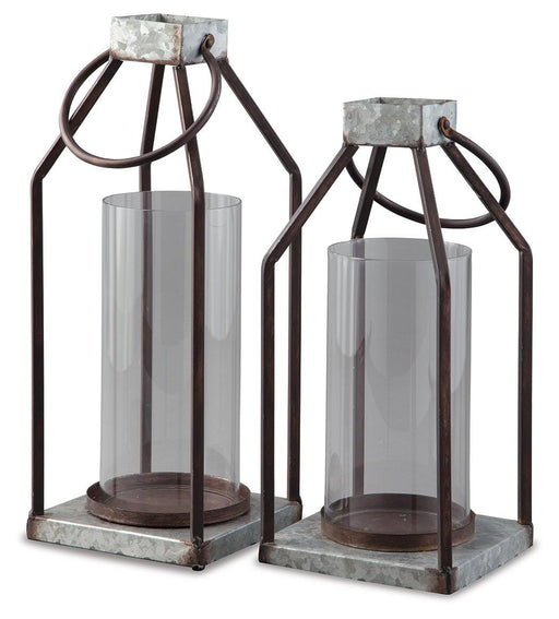 Diedrick Lantern (Set of 2) - Home Furniture And More (Brentwood, MD)