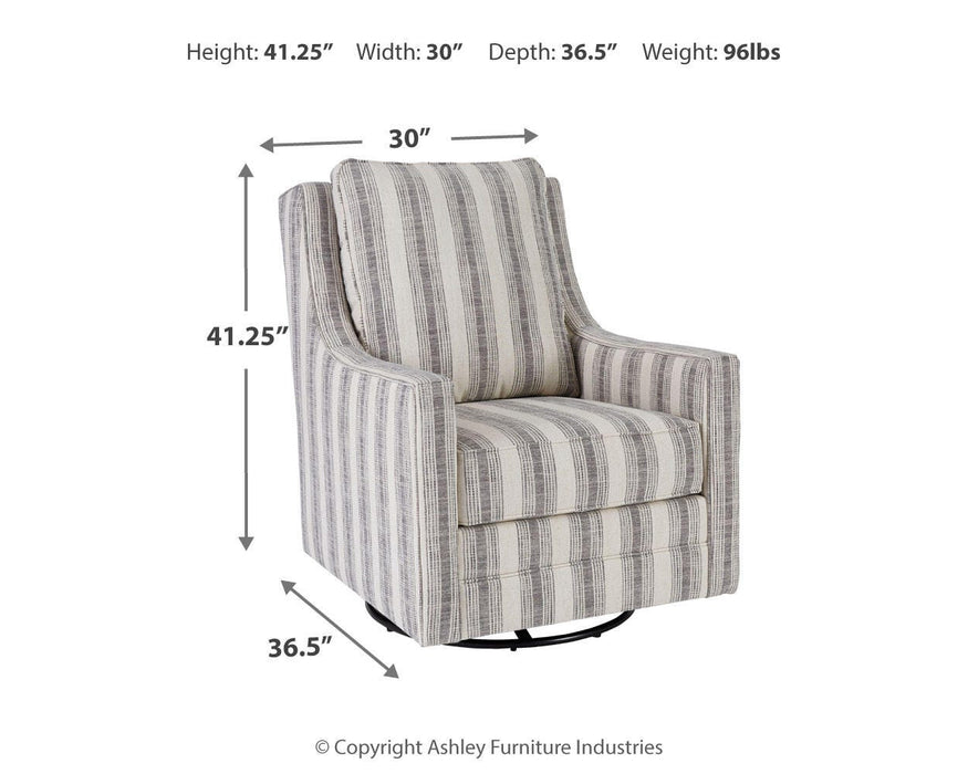 Kambria Swivel Glider Accent Chair - Home Furniture And More (Brentwood, MD)
