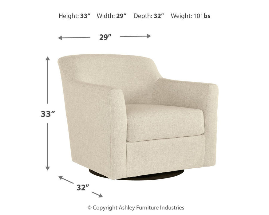 Bradney Swivel Accent Chair - Home Furniture And More (Brentwood, MD)