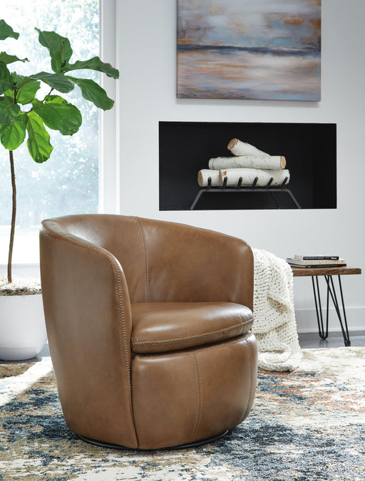 Kierreys Swivel Accent Chair - Home Furniture And More (Brentwood, MD)