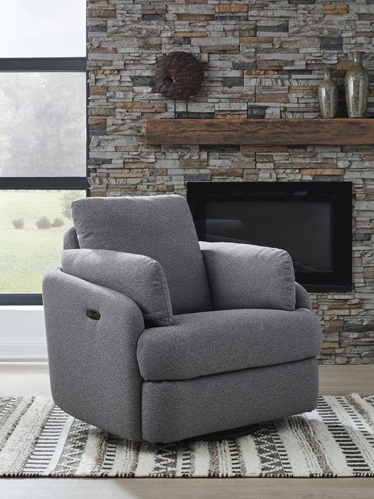 Alainmont Next-Gen Nuvella Swivel Power Recliner - Home Furniture And More (Brentwood, MD)