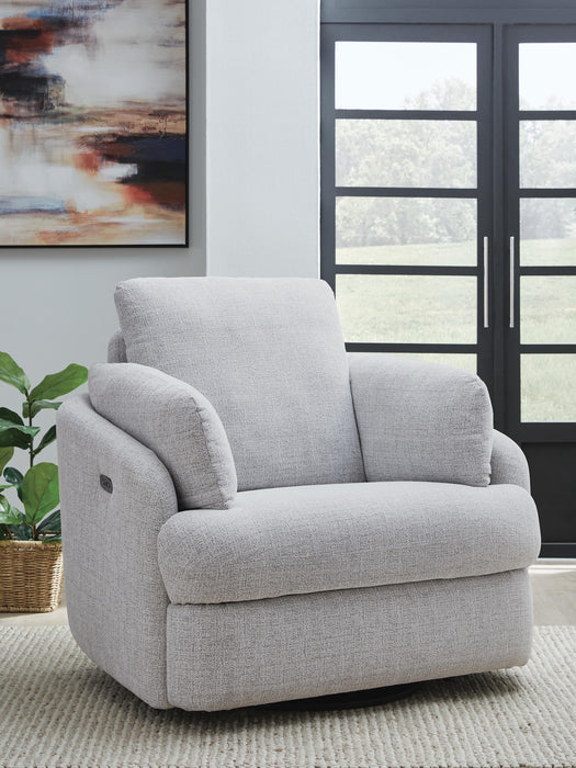 Alainmont Next-Gen Nuvella Swivel Power Recliner - Home Furniture And More (Brentwood, MD)